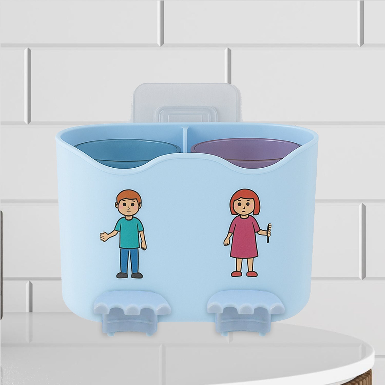 Wall-Mounted Toothbrush Holder Wall-Mounted Toothbrush Holder